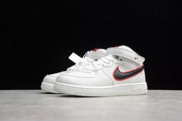 Rep Onekick KIDS NIKE AIR FORCE 1 MID 07 WHITE BLACK RED 314197-101 0119