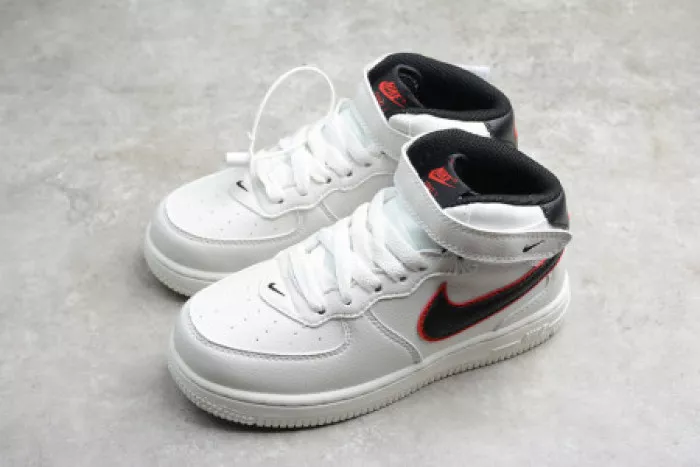 Rep Onekick KIDS NIKE AIR FORCE 1 MID 07 WHITE BLACK RED 314197-101 0119