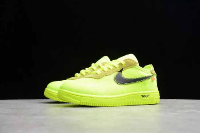 Rep Onekick AIR FORCE 1 TD X OFF WHITE VOLT HYPER JADE CONE TODDLER BV0853-700 0118