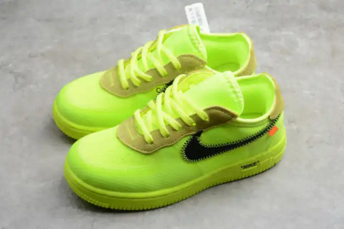 Rep Onekick AIR FORCE 1 TD X OFF WHITE VOLT HYPER JADE CONE TODDLER BV0853-700 0131