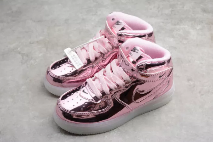 Rep Onekick KIDS NIKE AIR FORCE 1 MID WB PINK ROSE 314197-8300 0118