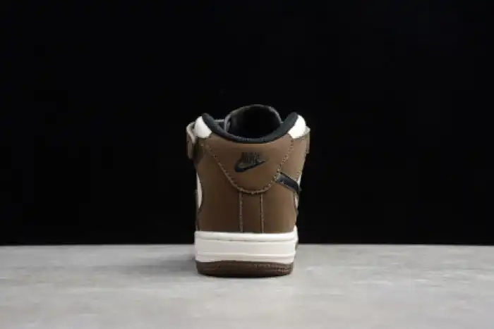 Rep Onekick KIDS NIKE AIR FORCE 1 MID 07 X TRAVIS SCOTT BEIGE BROWN 314197-168 0131