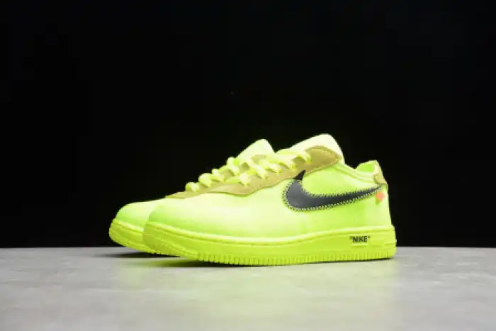 Rep Onekick AIR FORCE 1 TD X OFF WHITE VOLT HYPER JADE CONE TODDLER BV0853-700 0131