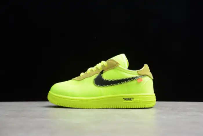 Rep Onekick AIR FORCE 1 TD X OFF WHITE VOLT HYPER JADE CONE TODDLER BV0853-700 0131