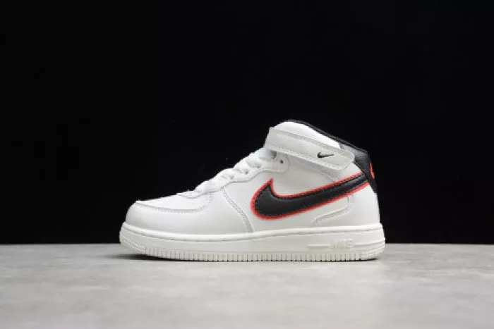 Rep Onekick KIDS NIKE AIR FORCE 1 MID 07 WHITE BLACK RED 314197-101 0119