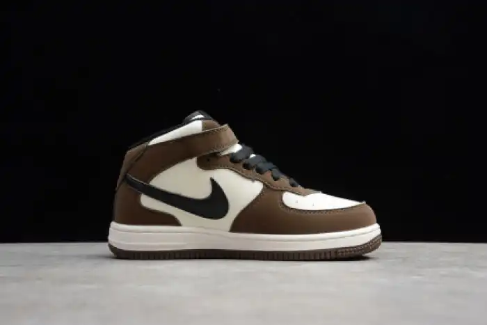 Rep Onekick KIDS NIKE AIR FORCE 1 MID 07 X TRAVIS SCOTT BEIGE BROWN 314197-168 0131