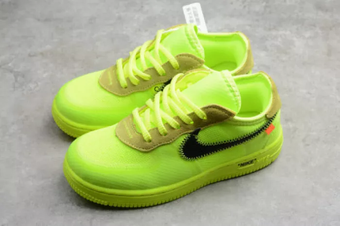 Rep Onekick AIR FORCE 1 TD X OFF WHITE VOLT HYPER JADE CONE TODDLER BV0853-700 0118