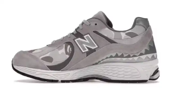 Chep Onekick New Balance 2002R BAPE Grey 0123