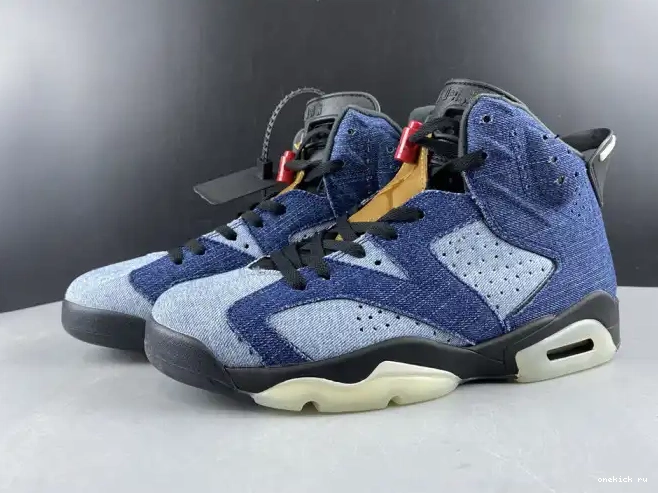 Rep Onekick 6 CT5350-401 Air Jordan Washed Denim 0217