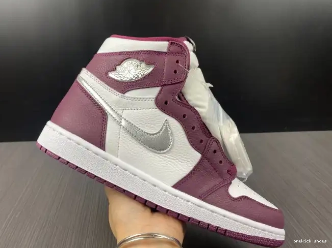 Rep Onekick 1 Air OG Jordan High Bordeaux 555088-611 0213