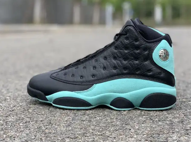 Chep Onekick Jordan Green Black 13 Air Retro Island 414571-030 0213