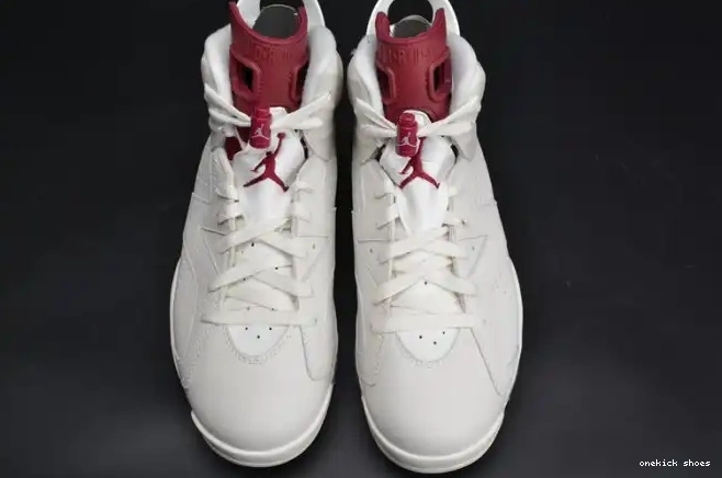 Rep Onekick Jordan Retro Air white Maroon 6 384664-116 0215