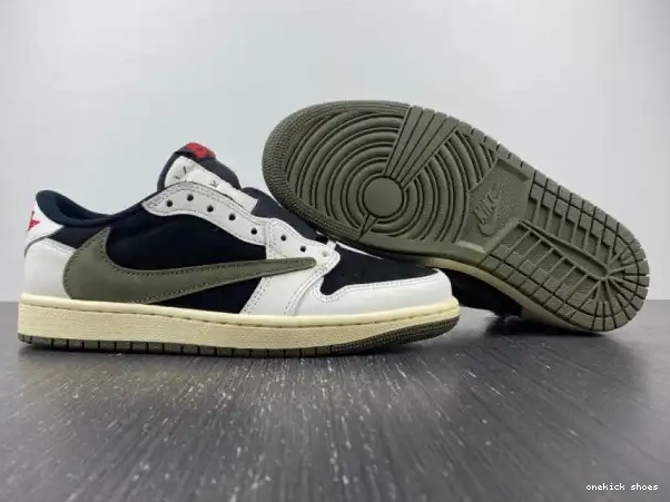 Rep Onekick Air Jordan 1 Jordan Low Retro Air Olive x DZ4137-106 Scott OG Travis 0215