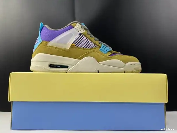 Rep Onekick Moss x Union Jordan 4 DJ5718-300 Air Desert SP 0217