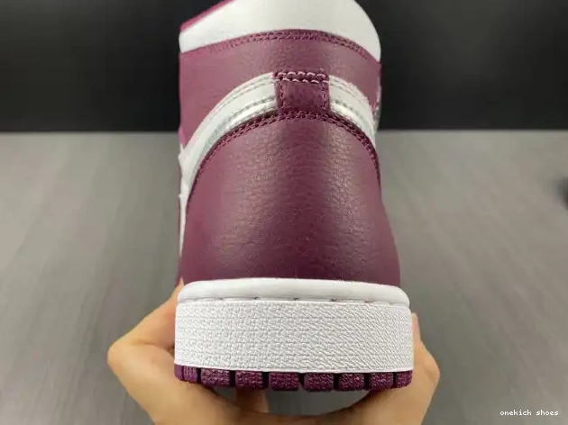 Rep Onekick 1 Air OG Jordan High Bordeaux 555088-611 0213