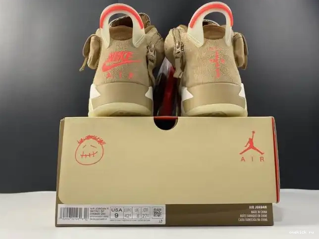 Rep Onekick Khaki Air Retro Travis Scott 6 DH0690-200 British Jordan 0227