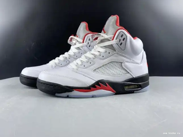 Chep Onekick Red Silver Jordan Retro Tongue Fire DA1911-102 (2020) Air 5 0213