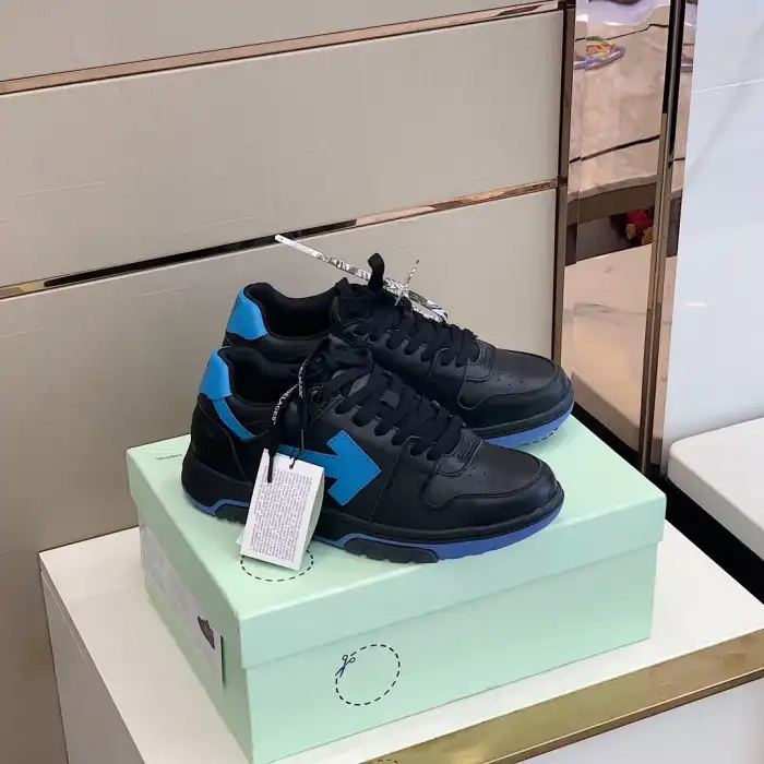 Onekick OFF WHITETM C O VIRGIL ABLOH OUT OF OFFICE LOW-TOP LEATHER SNEAKERS 