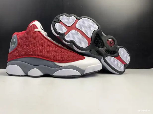 Rep Onekick Red 414571-600 Flint Air 13 Jordan Retro Grey Gym 0216