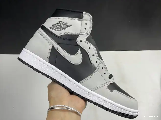 Chep Onekick Jordan Black Smoke Air Grey Light White 555088-035 Retro 1 High 0221