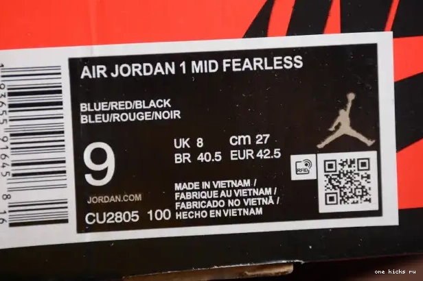 Rep Onekick Air the Fearless Blue Jordan 1 SE Great CU2805-100 Mid 0228