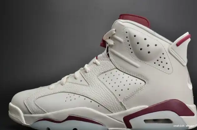 Rep Onekick Jordan Retro Air white Maroon 6 384664-116 0215