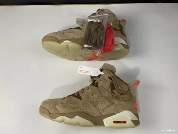 Rep Onekick Khaki Air Retro Travis Scott 6 DH0690-200 British Jordan 0227