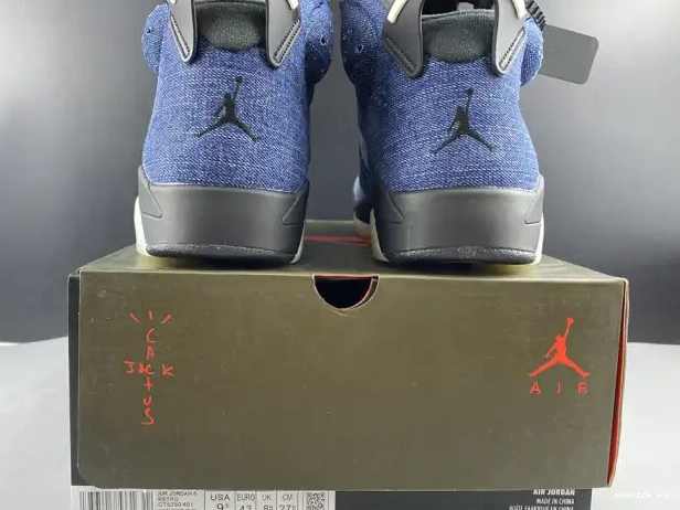 Rep Onekick 6 CT5350-401 Air Jordan Washed Denim 0217