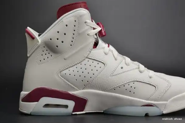 Rep Onekick Jordan Retro Air white Maroon 6 384664-116 0215