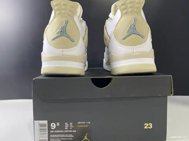 Chep Onekick 2017 487724-118 Retro Sand Jordan 4 0216