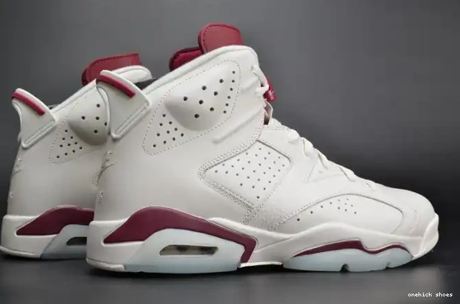 Rep Onekick Jordan Retro Air white Maroon 6 384664-116 0215