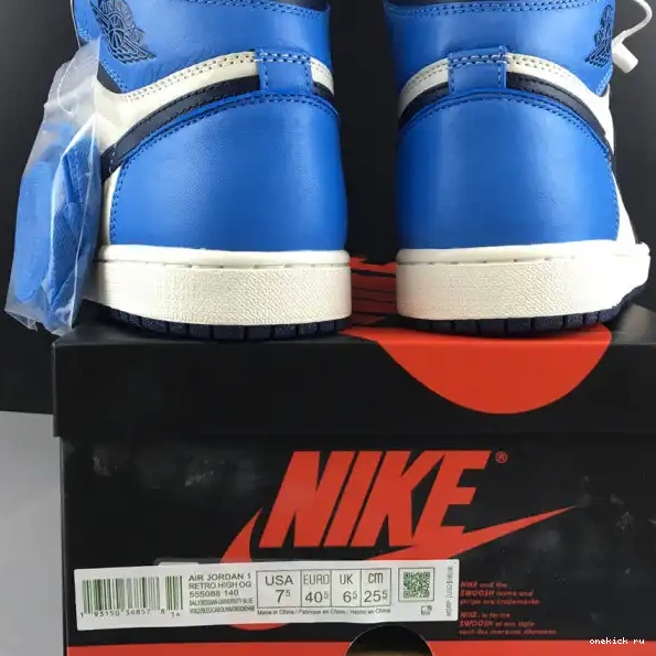 Rep Onekick Air 555088-140 Jordan High Retro OG 1 Obsidian 0212