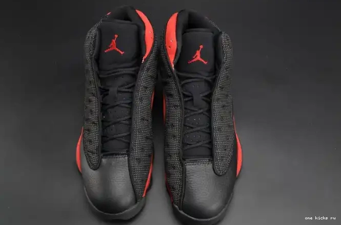 Chep Onekick 414571-004 Jordan red 13 Air  black RetroBred mens 0211