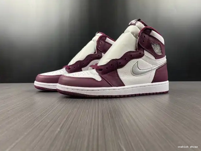 Rep Onekick 1 Air OG Jordan High Bordeaux 555088-611 0213