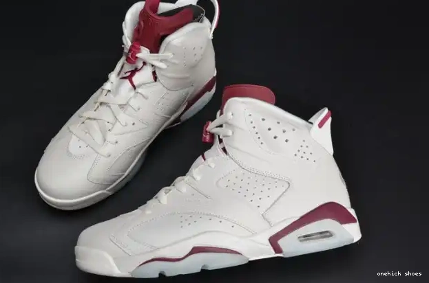 Rep Onekick Jordan Retro Air white Maroon 6 384664-116 0215