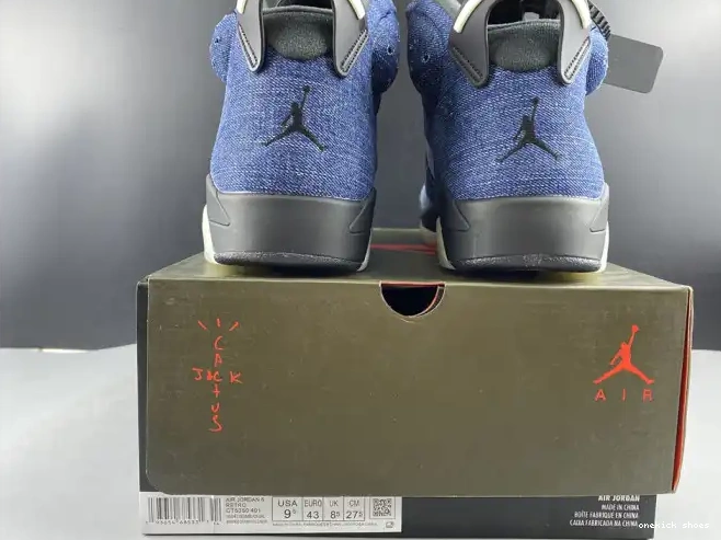 Rep Onekick Jordan 6 Air Washed Denim CT5350-401 0210