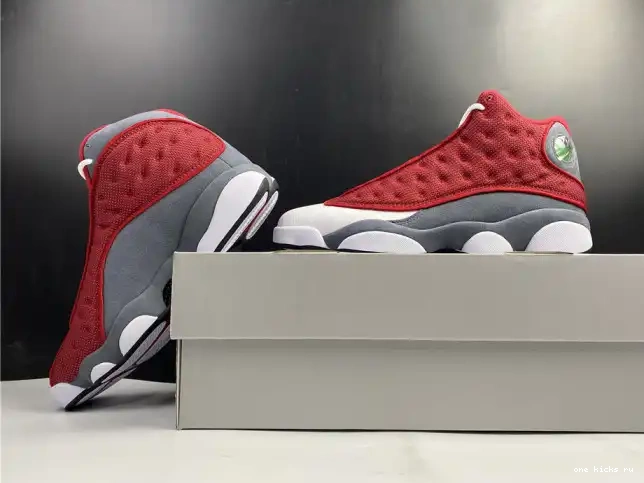 Rep Onekick Red 13 Gym 414571-600 Retro Air Jordan Grey Flint 0303