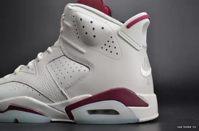 Chep Onekick 6 384664-116 Jordan Retro Maroon Air white 0305