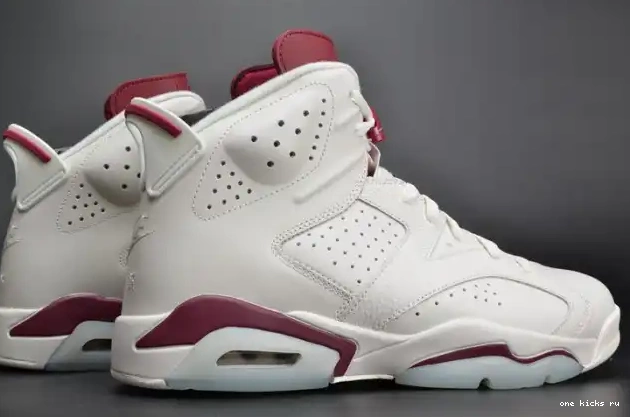 Chep Onekick 6 384664-116 Jordan Retro Maroon Air white 0305