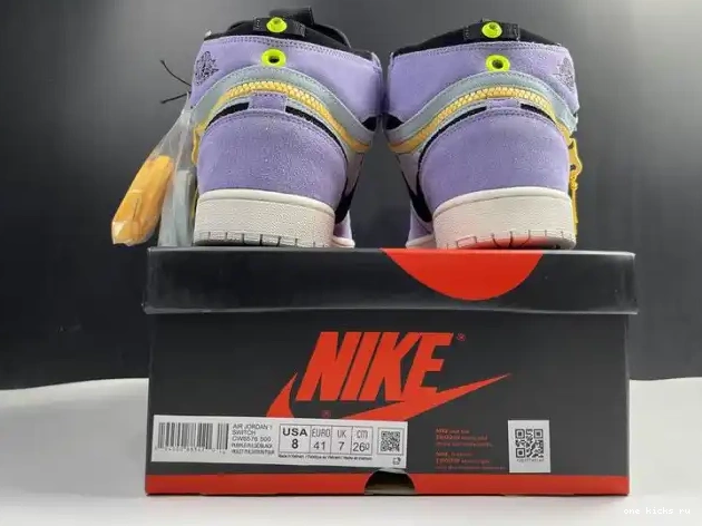 Rep Onekick Pulse Switch Purple CW6576-500 High Jordan 1 0303