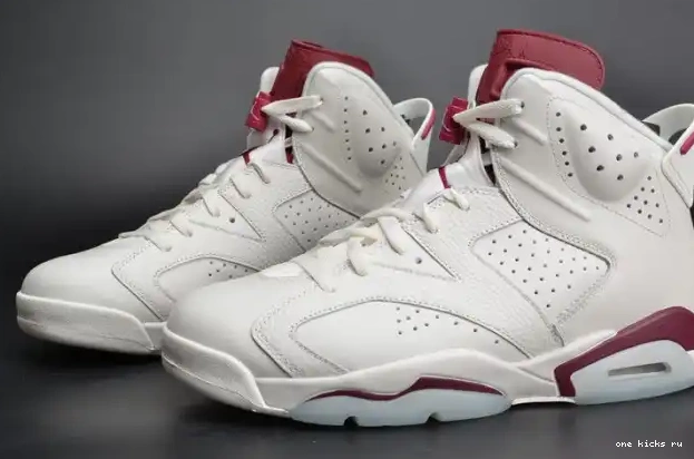 Chep Onekick 6 384664-116 Jordan Retro Maroon Air white 0305