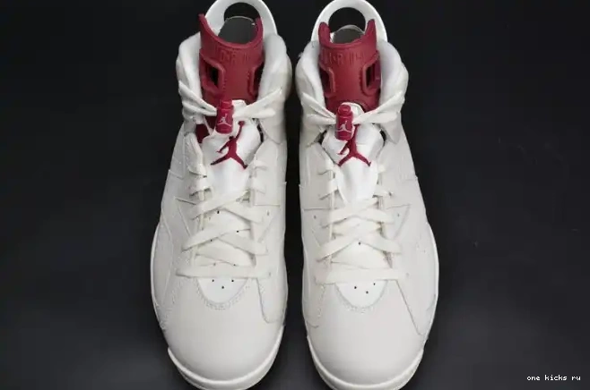 Chep Onekick 6 384664-116 Jordan Retro Maroon Air white 0305