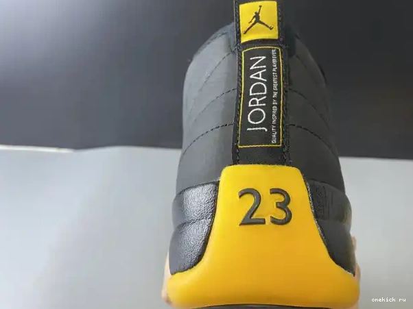 Rep Onekick Retro 12 130690-070 University Gold Air Jordan Black 0320