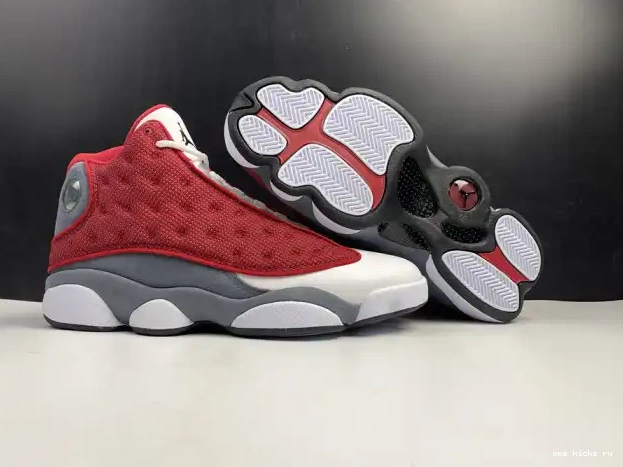 Rep Onekick Red 13 Gym 414571-600 Retro Air Jordan Grey Flint 0303