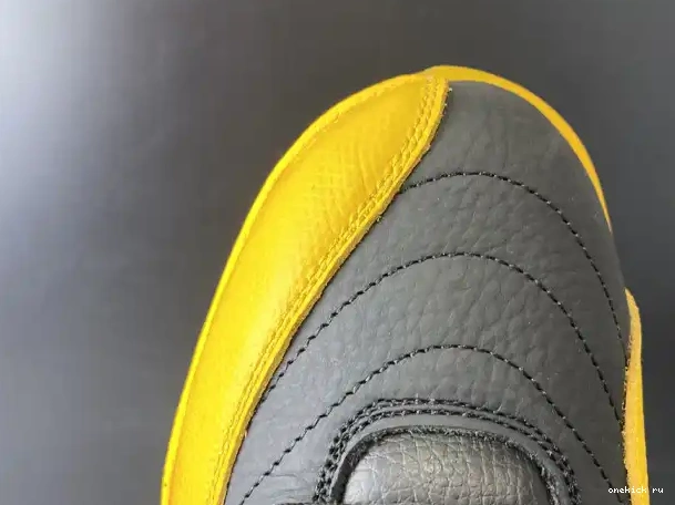 Rep Onekick Retro 12 130690-070 University Gold Air Jordan Black 0320