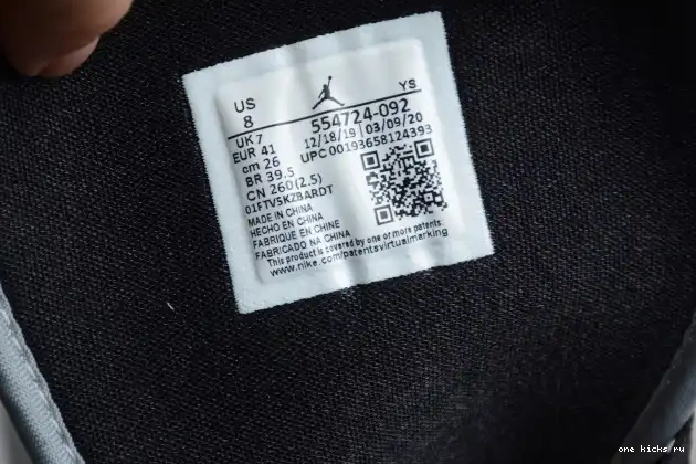 Rep Onekick 554724-092 AIR Grey Light Jordan Smoke Mid 1 0319