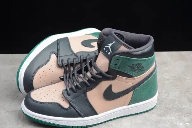 Rep Onekick Mystic Bio Green Air 1 Jordan Beige Anthracite High AH7389-203 Retro 0318