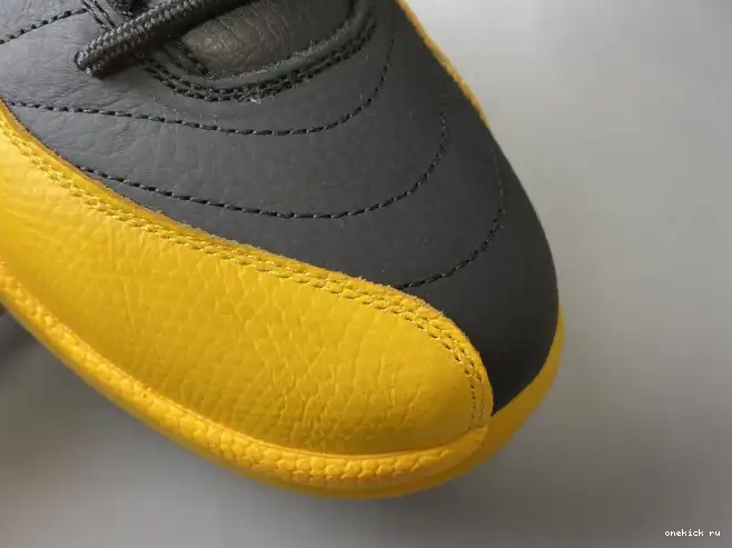 Rep Onekick Retro 12 130690-070 University Gold Air Jordan Black 0320