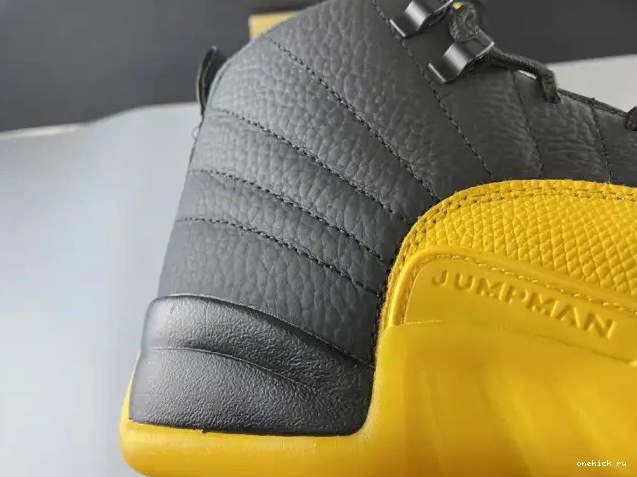 Rep Onekick Retro 12 130690-070 University Gold Air Jordan Black 0320