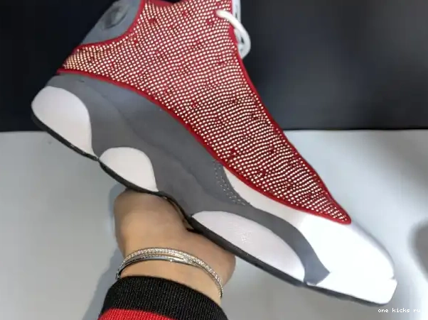 Rep Onekick Red 13 Gym 414571-600 Retro Air Jordan Grey Flint 0303